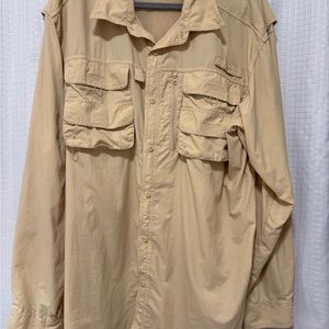 Quest Men’s Tan Fishing Shirt